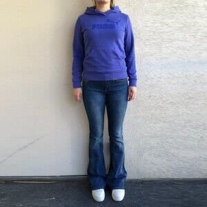 Puma Hoodie - Electric Blue - Size XS